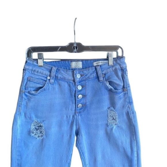 Cotton On Mid Grazer Skinny Jeans with Exposed Button Fly. Size 8. - Picture 2 of 8